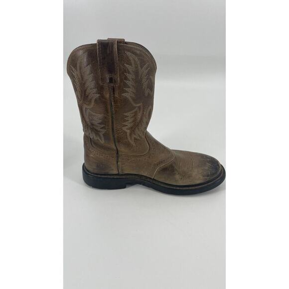 Ariat Challenger Men's 9.5D Western Cowboy Boots 10002504 Brown Rodeo Rancher - Picture 5 of 16